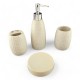 Набор для ванной керамический, молочный (25Х23.5х 8 см) Набор для ванной керамический, молочный (25Х23.5х 8 см)