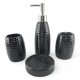 Набор для ванной керамический, черный (25Х23.5х 8 см)