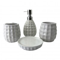 Набор для ванной керамический, белый (28,5х 22,5х 9 см)