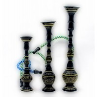 Кальяны черные бронзовые (н-р 3шт.)(6,8,10) (15,20,24см)