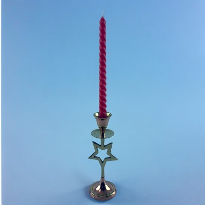 Подсвечник  Звезда латунь с медью ( 17х 5,7х 3,5 см)
