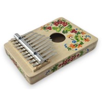 Калимба с ручной росписью Цветочная Сказка (17х11,7х2,5 см)