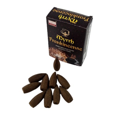 Myrrh Frankincense BackFlow Cones (Мирра и Ладан)(Darshan)  конусы с обратным потоком