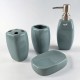 Набор для ванной сине-серый керамический (23х21х11 см)