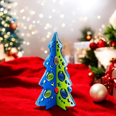 Новогодняя елка Украинская елочка(220*150*4мм).Деревяная елочка, расписано вручную.