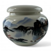 Баночка для чая керамическая (11,3х9,5х7,5 см) Баночка для чая керамическая (11,3х9,5х7,5 см)