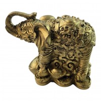Слон на монетах Бронзовое богатство (6х4,5х8 см)