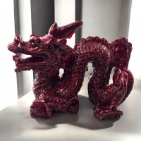 Дракон каменная крошка коричневый (6х9х5 см)