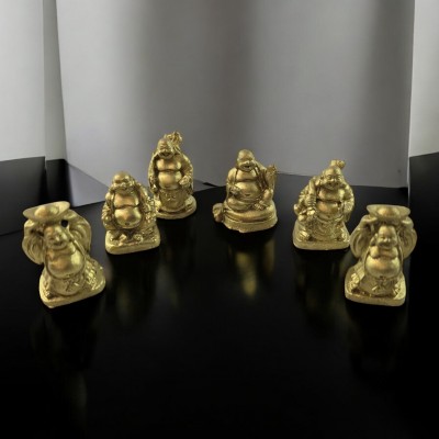 Хотеи каменная крошка набор (6шт) золотистые