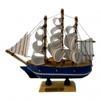 Модель парусника на подставке Морская мечта (14х12,5х3,3 см)