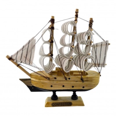 Модель парусника на подставке Ветер Свободы (14х12,5х3,3 см) Модель парусника на подставке Ветер Свободы (14х12,5х3,3 см)