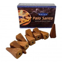 Palo Santo Backflow Dhoop Cone (Пало Санто)(Satya) 10 конусов в упаковке