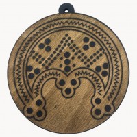 Оберег Лунница,темний (d-9 см) дерево.