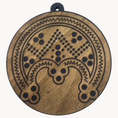 Оберег Лунница,темний (d-9 см) дерево.