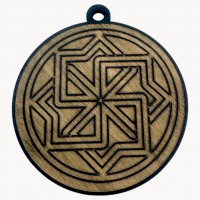 Оберег Молвинец,темный (d-9 см) дерево Оберег Молвинец,темный (d-9 см) дерево