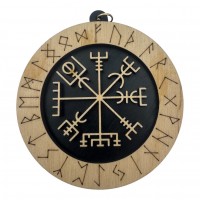 Рунический став Вегвизир(d-90мм),дерево.