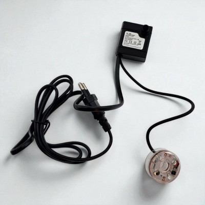 Погружной насос для фонтана с LED подсветкой, 3 Вт, 200 л/ч, Hmax 55–60 см, IPX8 (BS-005)