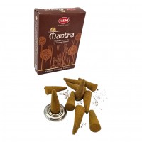 Mantra Masala Big Cone, масала конусы, 10 шт с подставкой