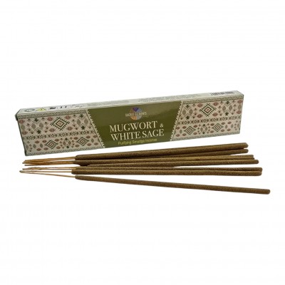 Mugwort White Sage Masala (Полынь и белый шалфей)  ароматические благовония масала 15 г