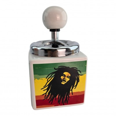 Пепельница с крышкой керамическая Marley (15 × 8,5 × 8,5 см)