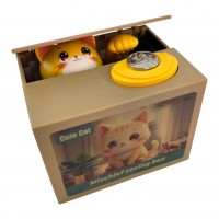 Интерактивная копилка Котёнок на батарейках (12 х 10 х 9 см)