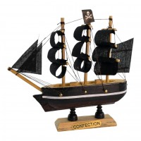 Модель парусника на подставке Пиратский корабль (11.5 × 11.2 × 3 см) Модель парусника на подставке Пиратский корабль (11.5 × 11.2 × 3 см)