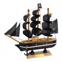 Модель парусника на подставке Пиратский корабль (16 × 15.5 × 3.5 см)