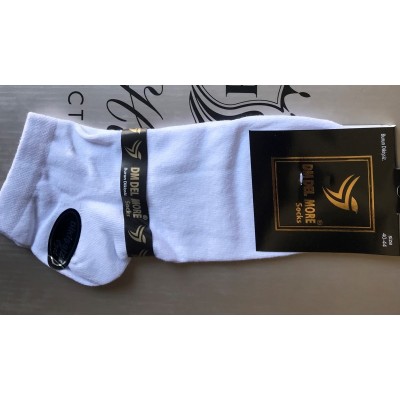 Носки DM DEL MORE полусредний бесшовный хлопковый 41-44 в белом Турция