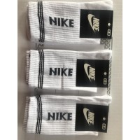 Носки NIKE ликра мужская 41-44 высокая резинка. Цвет: белый