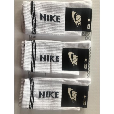 Носки NIKE ликра мужская 41-44 высокая резинка. Цвет: белый