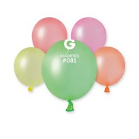 Воздушные шарики ассорти неон 3" (8 см) бомбочки 