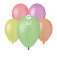Воздушные шарики ассорти неон 8" (21 см) 
