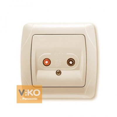 Аудиорозетка крем ViKO Carmen