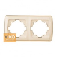 Рамка 2-я вертикальная крем ViKO Carmen