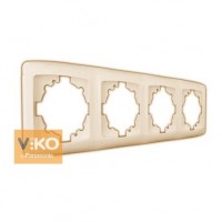 Рамка 4-я вертикальная крем ViKO Carmen