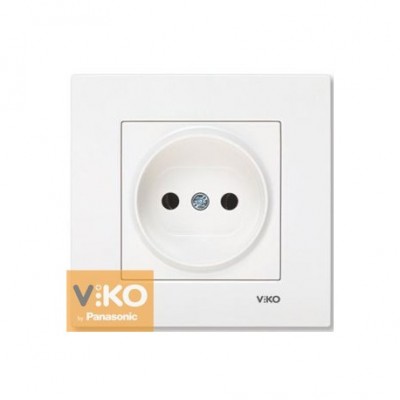 Розетка без заземления белая ViKO Karre