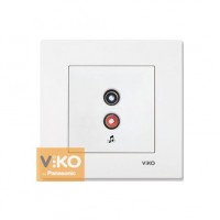 Аудиорозетка белая ViKO Karre
