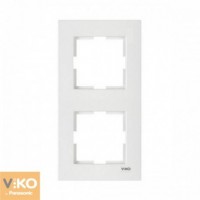Рамка 2-я вертикальная белая ViKO Karre