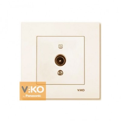 Розетка TV концевая крем ViKO Karre