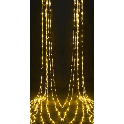 Гирлянда-водопад (Curtain-Lights) Itrains-480-WW внутренняя, пров.:прозрачный, 3*3м (Белый-теплый) Гирлянда-водопад (Curtain-Lights) Itrains-480-WW внутренняя, пров.:прозрачный, 3*3м (Белый-теплый)