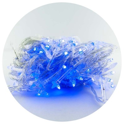 Гирлянда-сетка (Net-Lights) внутренняя 120P NET B синий (пров.:прозрачный; 1.3м)