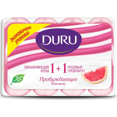 Туалетное мыло Duru 1+1 (4*90) Грейпфрут
