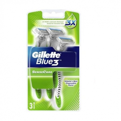 Станки для бритья одноразовые 3 шт Gillette Blue 3 Sense Care