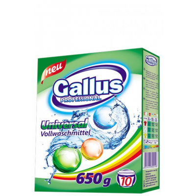 Стиральный порошок Gallus 650гр для Универсальный 10 стирок