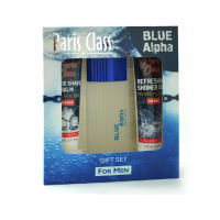 Набор Paris Class Blue Alpha (Туал вода 100 мл + Гель для душа 130 мл + Бальзам после бритья 100 мл)