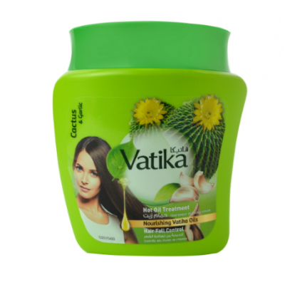 Маска для волос Против выпадения с диким кактусом VATIKA HAMMAM ZAITH (Кактус, Кокосовый орех, Чеснок) 500г