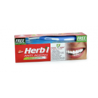 Зубная паста Антивозрастная  Dabur Herb’l 150 г + зубная щетка