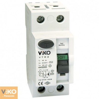 УЗО (2x25 А, 30 mА, АC) Viko