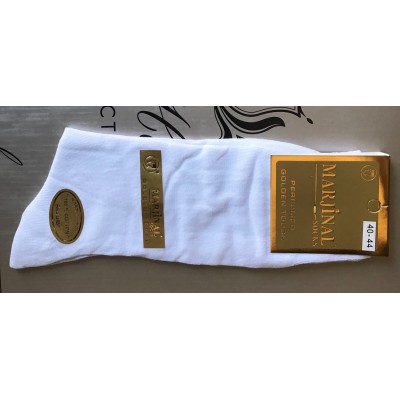 Носки MARGINAL бесшовные хлопок классика мужские 40-44 в белом цвете, усиленная пятка и носок. Производство Турция Носки MARGINAL бесшовные хлопок классика мужские 40-44 в белом цвете, усиленная пятка и носок. Производство Турция