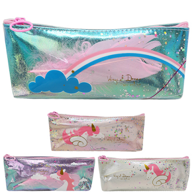 Пенал с блестками "Unicorn" 20*8*3см